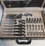 Bestek Set Mayer Classics Solingen in koffer, Gebruikt, Verzenden, Rvs of Chroom, Vaatwasserbestendig