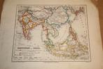 Zeldzame antieke kaart - Indonesië en China - 1860 !!, Boeken, Atlassen en Landkaarten, Gelezen, Overige gebieden, Ophalen of Verzenden