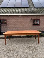 Massief teakhouten eettafel, Ophalen, Teakhout, 200 cm of meer, 50 tot 100 cm