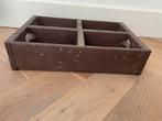 Zwaar oud houten bak kist vakverdeling gruttersbak wandkast, Ophalen of Verzenden
