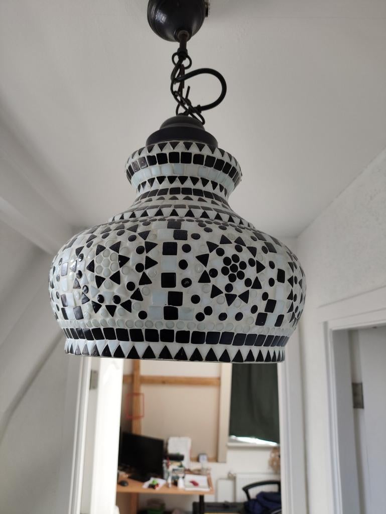 3 Mozaïek Lampen in uitmuntende staat van Loods 7 Amsterdam, Ophalen of Verzenden, Zo goed als nieuw, Glas, Oosters, Bohemien, Mozaïek