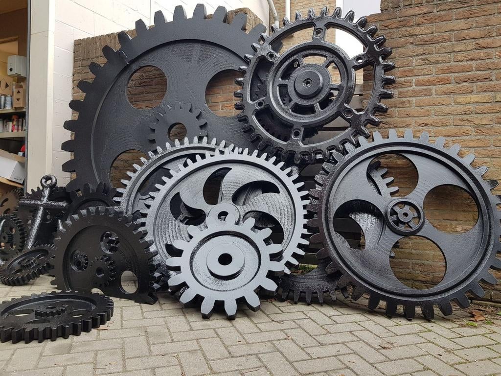 Steampunk  decoraties tandwielen, Ophalen