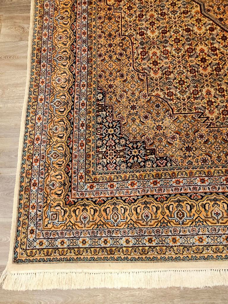 Perzisch Handgeknoopt Bidjar Tapijt. Prachtige kleuren!, Huis en Inrichting, Crème, Perzisch, 200 cm of meer, Ophalen of Verzenden