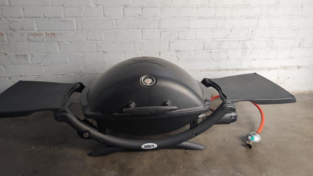 Weber Q2200 gasbarbecue inclusief gasfles - complete set, Tuin en Terras, Gasbarbecues, Ophalen, Gebruikt, Weber