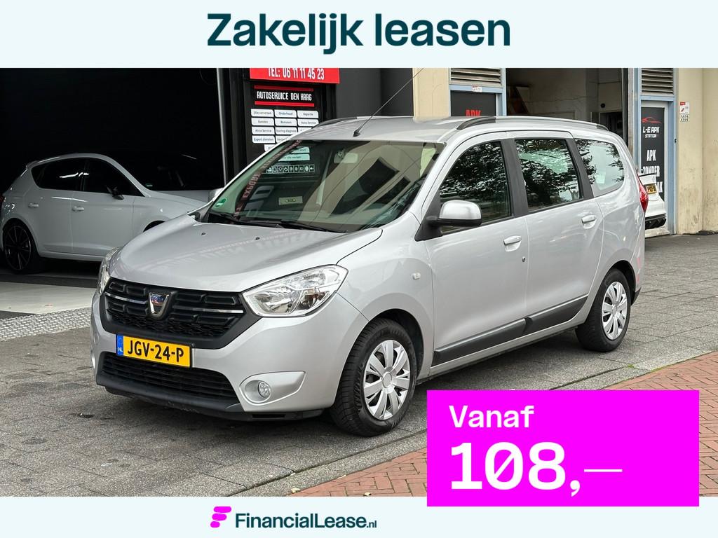 Dacia LODGY 1.2 TCe Lauréate 7 Persoons Navi Airco Camera, Voorwielaandrijving, Stof, Gebruikt, 4 cilinders