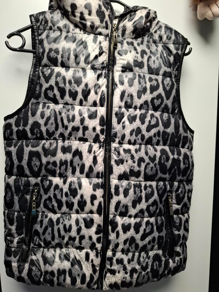 BODY WARMER TIJGERPRINT, Ophalen of Verzenden, Zo goed als nieuw, Bruin
