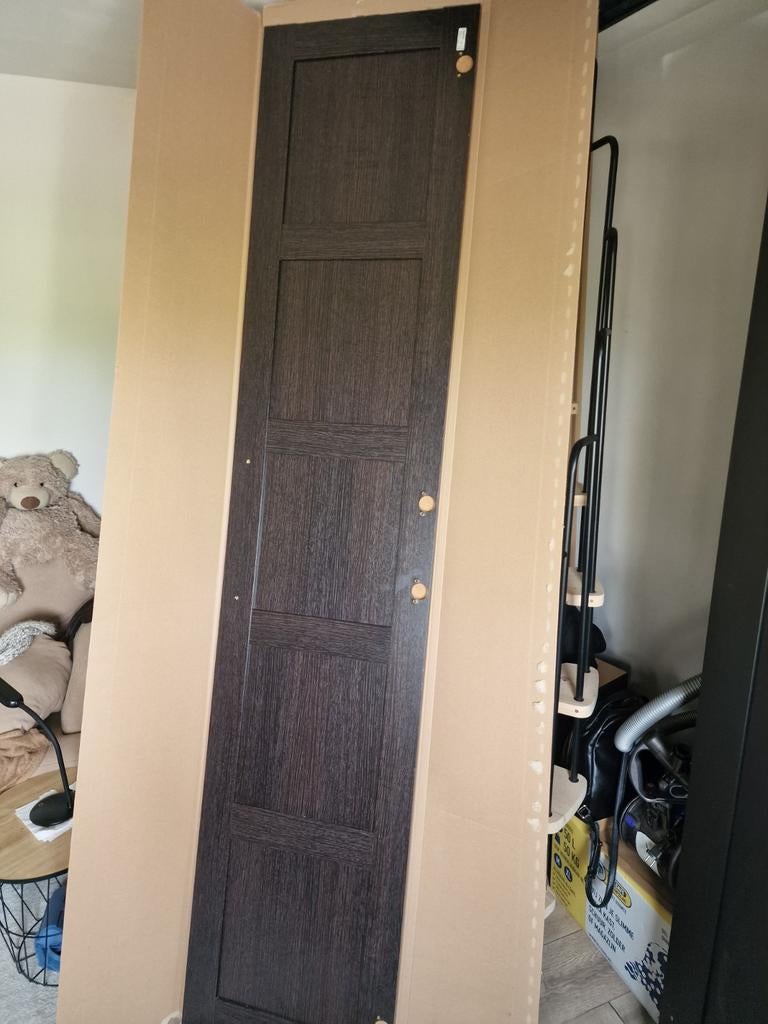 5 Ikea PAX Bergsbo deuren zwart/donkerbruin ook Scharnieren, Ophalen, 200 cm of meer, Nieuw, 50 tot 100 cm