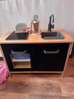 Kinderkeukentje | zwart met houtkleur, Kinderen en Baby's, Speelgoed | Speelkeukens, Ophalen, Gebruikt