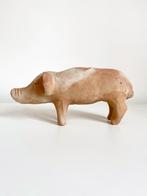 Uniek vintage handgemaakt beeld varken spaarvarken spaarpot, Ophalen of Verzenden