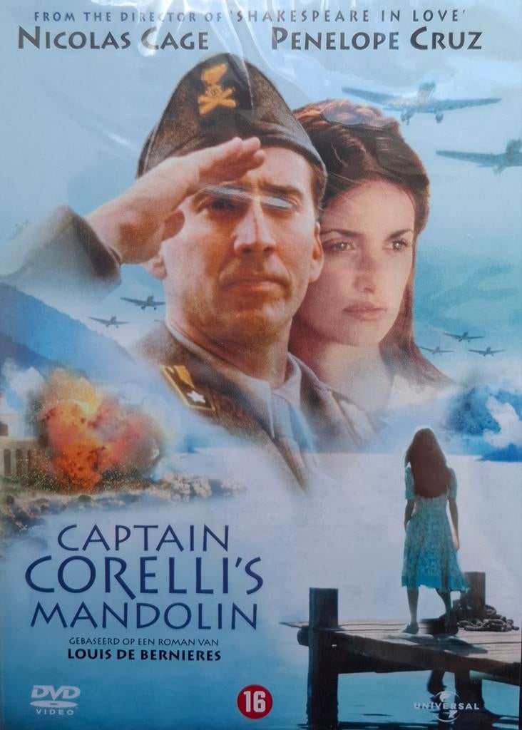 Captain Corelli's Mandolin DVD - NIEUW IN VERPAKKING, Vanaf 16 jaar, Ophalen of Verzenden, Nieuw in verpakking, Drama