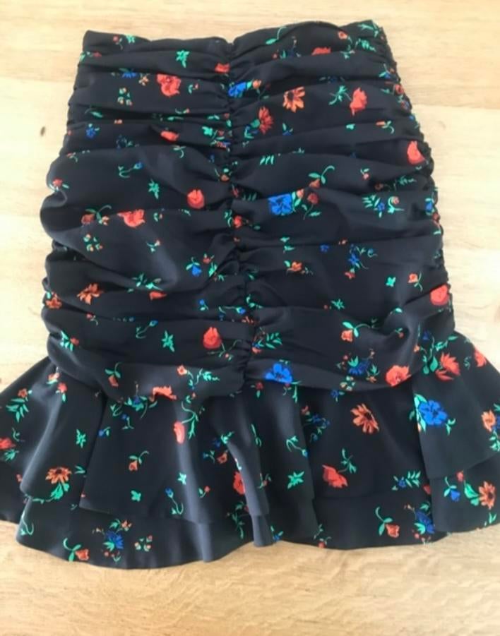 Rokje gebloemd Seven Sister XXS NIEUW, Zwart, Ophalen of Verzenden, Zo goed als nieuw, Maat 34 (XS) of kleiner