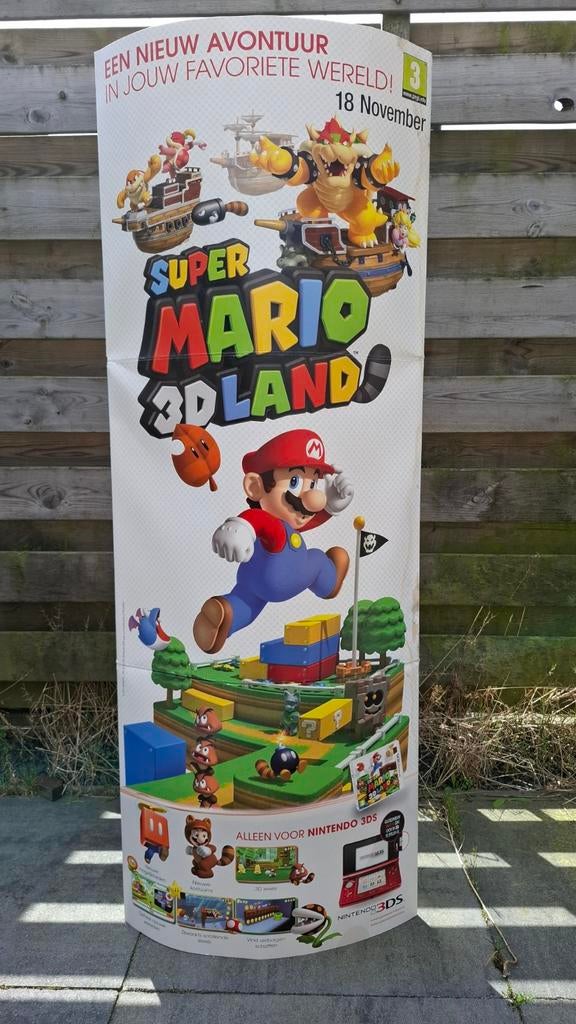 GRATIS Super Mario 3DS Display Standee, Ophalen, Gebruikt, Overige genres, 1 speler