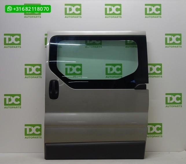 Renault Trafic (01-14) Schuifdeur links met ruit olijfgroen, Auto-onderdelen, Carrosserie en Plaatwerk, Gebruikt, Links, Ophalen of Verzenden