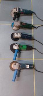 Partij (4x) haakse slijpers, Doe-het-zelf en Verbouw, Gereedschap | Slijpmachines, Ophalen, Gebruikt, Minder dan 700 watt, Haakse handslijpmachine