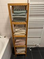 Houten handdoekenkast handdoekenrek met 5 planken, Ophalen, Minder dan 50 cm, Gebruikt, Overige typen