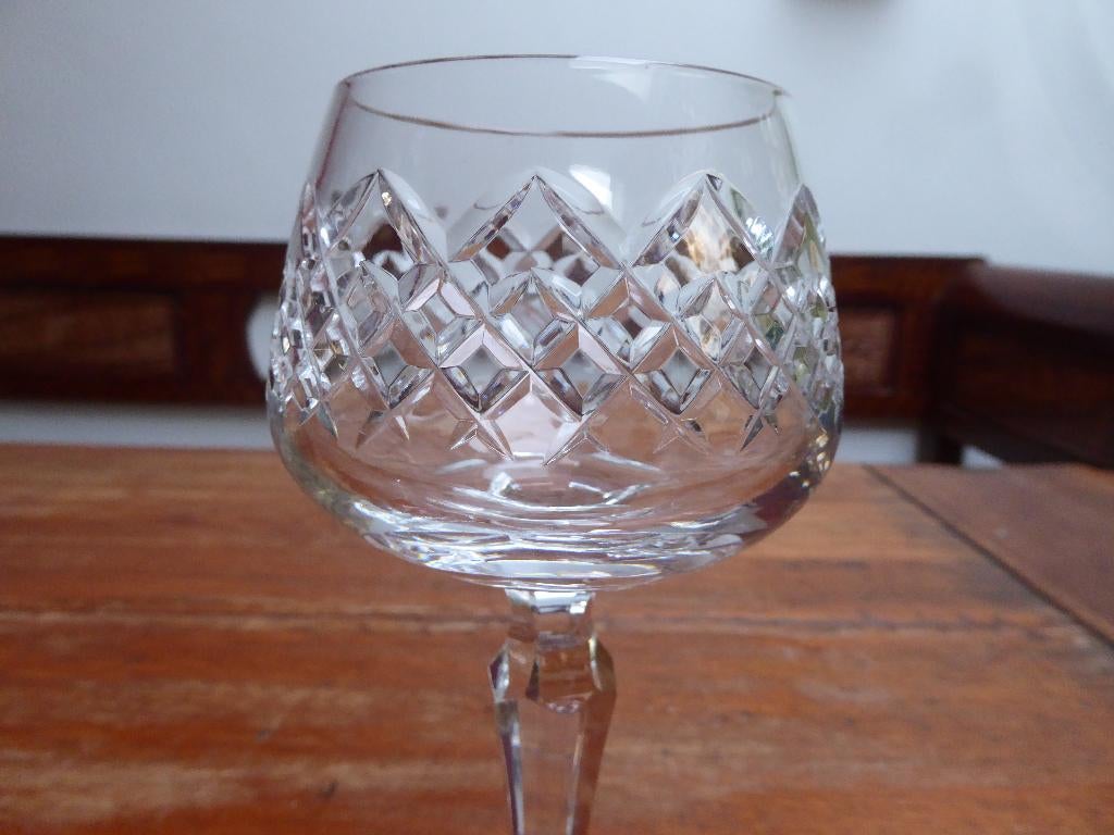 Kristallen wijnglas, roemer, Lausitzer glas, Ophalen of Verzenden