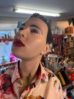 Vintage etalagepop torso met hoofd - Cindy, Antiek en Kunst, Curiosa en Brocante, Ophalen of Verzenden