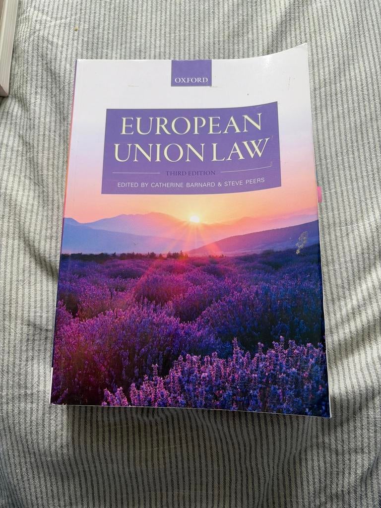 European Union Law - Third Edition, Boeken, Studieboeken en Cursussen, Ophalen of Verzenden, Gamma, Gelezen, WO