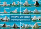 F7 Ongelopen ansichtkaart friesland skutsjesilen, Ophalen of Verzenden, 1980 tot heden, Ongelopen, Friesland