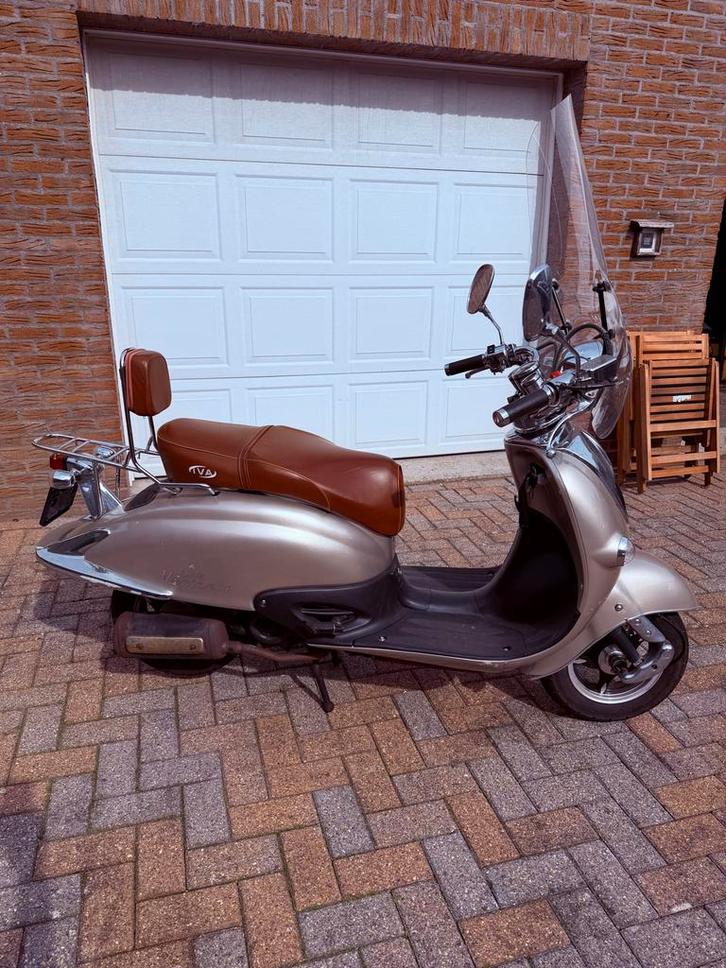 Iva scooter, start momenteel niet, Fietsen en Brommers, Scooters | Overige merken, Gebruikt, Maximaal 45 km/u, Benzine, Ophalen