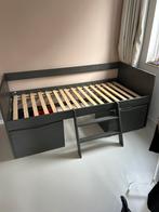 Halfhoogslaper met opbergruimte en trapje, Ophalen, Gebruikt, Halfhoogslaper