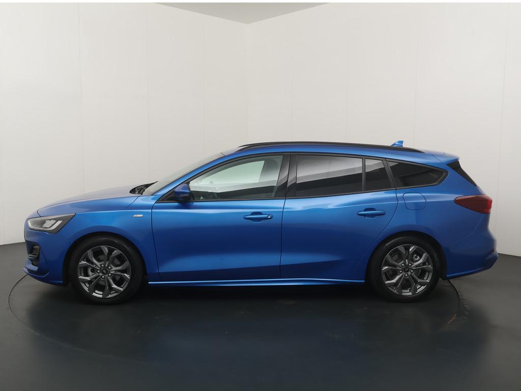 Ford FOCUS Wagon Ecoboost Hybrid 155 pk ST-line | Winter Pac, 12 maanden, Stof, Gebruikt, Blauw