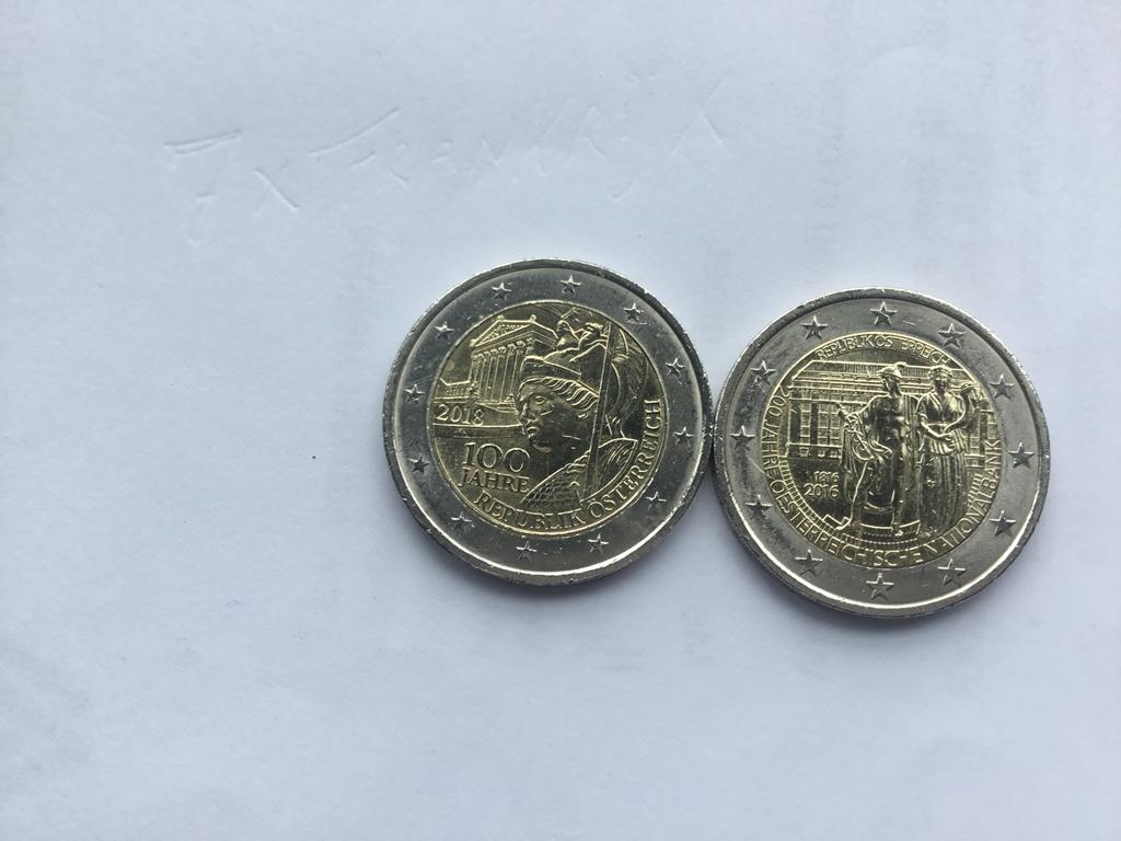 SPECIALE 2 EUROMUNT OOSTENRIJK 2018-2016, Ophalen of Verzenden, Oostenrijk, 2 euro