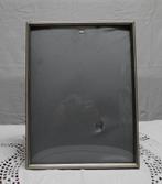 Oude fotolijstje bolglas zilverkleur / nr.38, Ophalen of Verzenden, Gebruikt