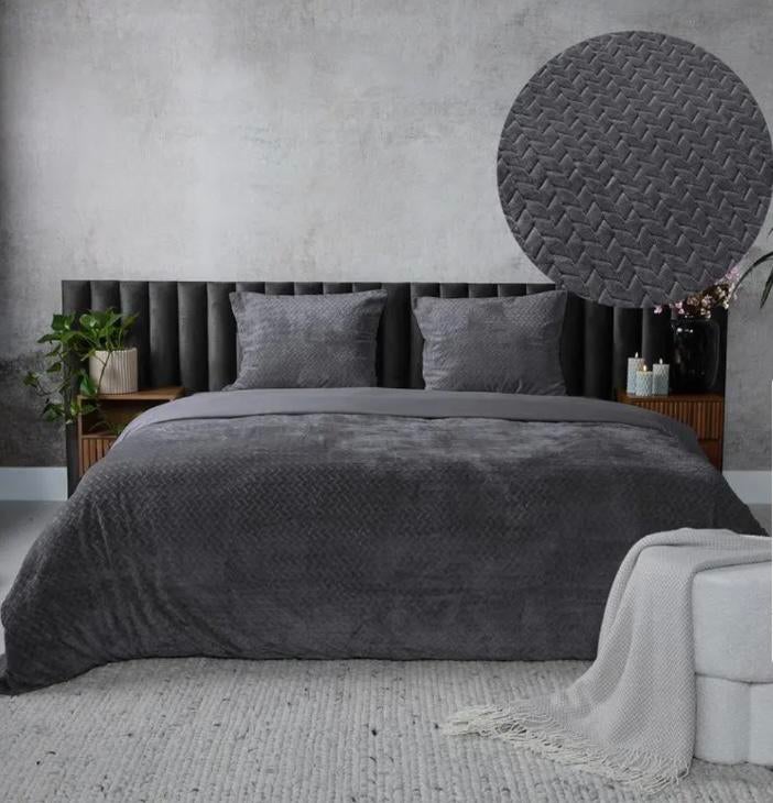 Teddy Hongaarse punt dekbedovertrek, Huis en Inrichting, Slaapkamer | Beddengoed, Dekbedovertrek, Tweepersoons, Ophalen of Verzenden