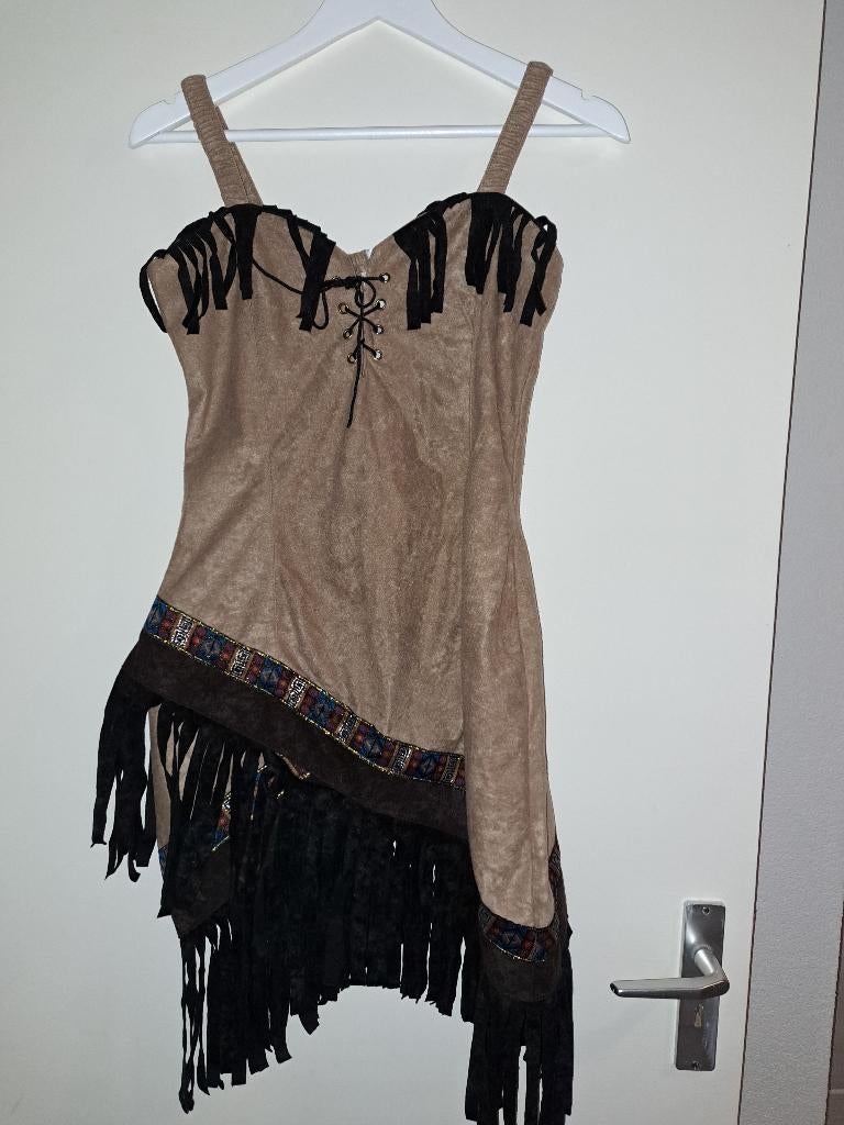 Indianenjurk dames verkleedkleren, Ophalen, Zo goed als nieuw, Maat 36 (S), Carnaval