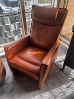 Prominent Sta Op Stoel - Comfortabel Lederen Design, Huis en Inrichting, Stoelen, Ophalen, Gebruikt, Bruin, Leer