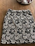 Susskind creme kleurige rok met blauw/zwart, Blauw, Maat 42/44 (L), Ophalen of Verzenden, Zo goed als nieuw