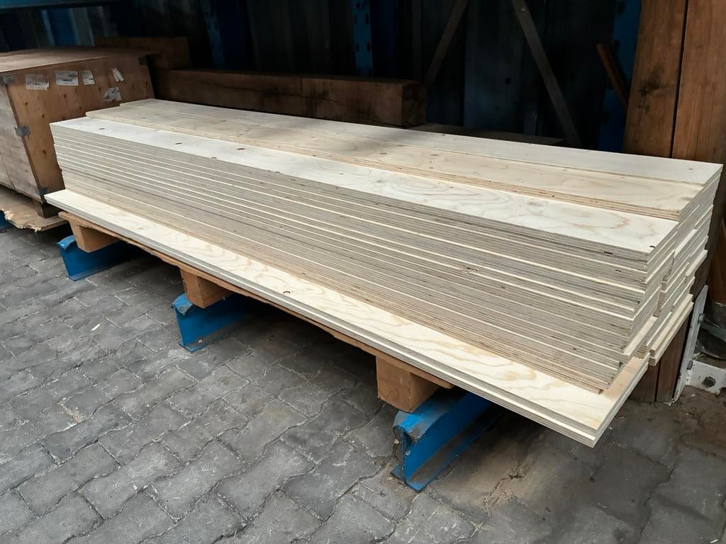 Reststroken vuren 18mm, Doe-het-zelf en Verbouw, Hout en Planken, Minder dan 25 mm, Nieuw, Ophalen of Verzenden, 200 tot 250 cm