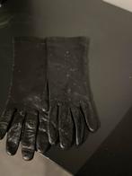 Vintage zwart lederen handschoenen, Ophalen of Verzenden, Zo goed als nieuw, Handschoenen