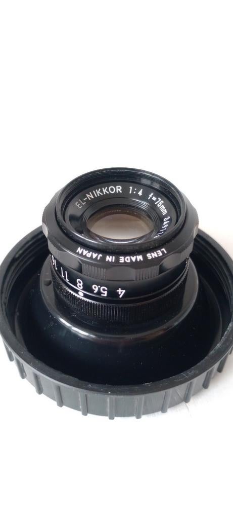 El-Nikkor 1:4 75mm objectief - M39 vatting, Ophalen of Verzenden, Gebruikt, Doka-onderdelen