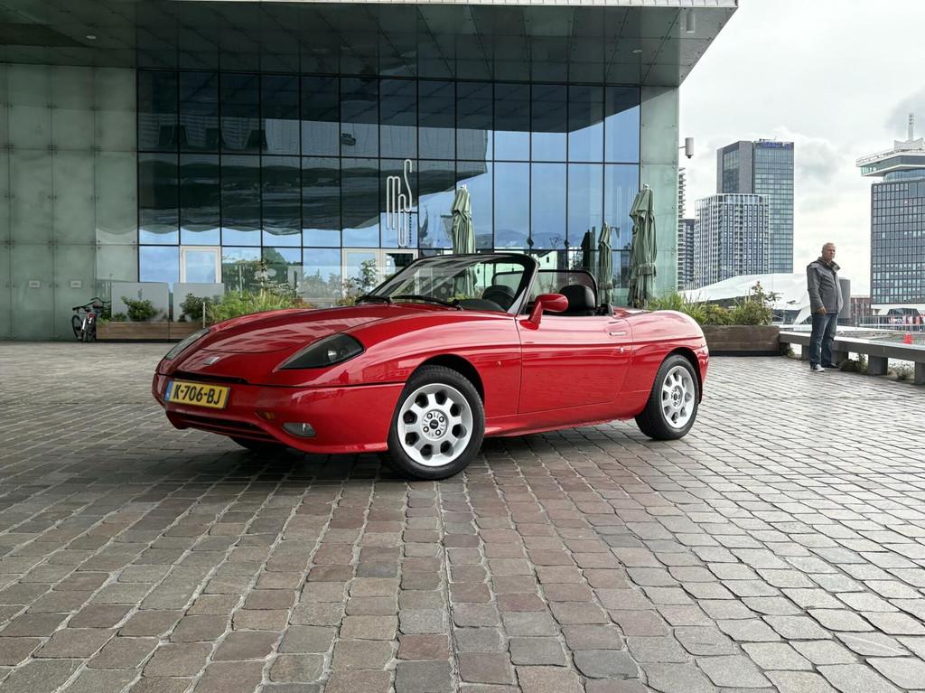 Fiat Barchetta 1.8-16V concours-staat 91.000km, Auto's, 450 kg, Zwart, 4 cilinders, Cabriolet