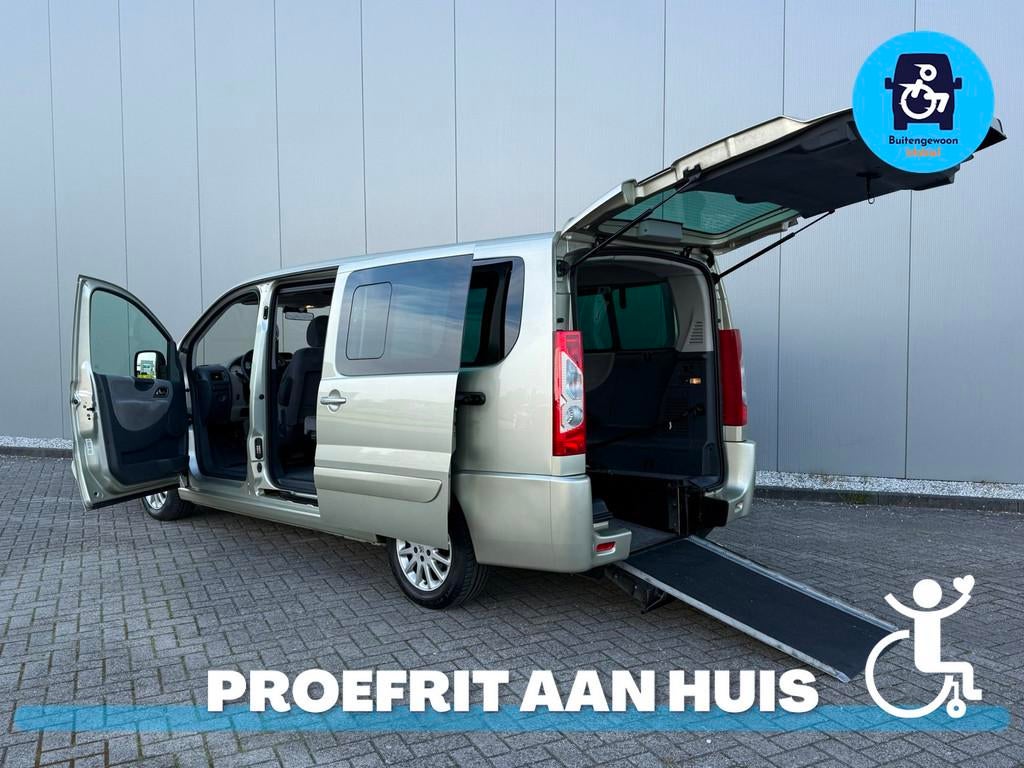 Peugeot Expert Rolstoelbus (Airco) Rolstoelauto 5 Persoons, Auto's, Voorwielaandrijving, 12 maanden, Gebruikt, Zwart