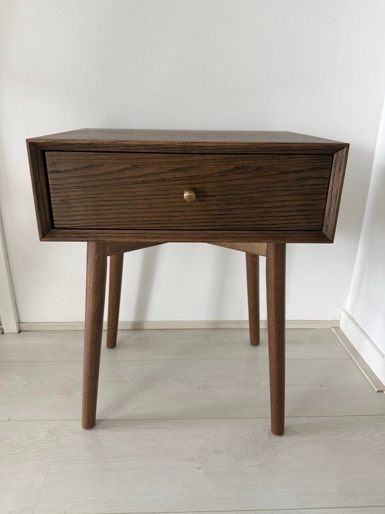 2x Jysk nachtkastje met lade, Ophalen, Minder dan 45 cm, Nieuw, 55 tot 70 cm