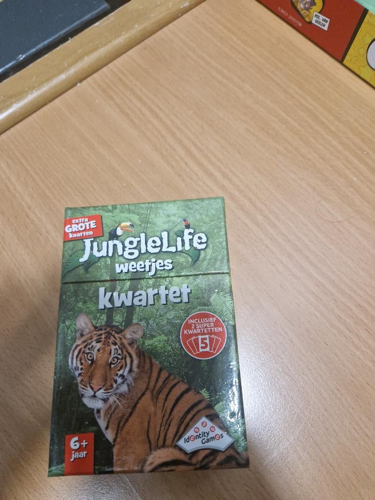 Junglelife weetjes kwartet, Een of twee spelers, Ophalen of Verzenden, Zo goed als nieuw, Identity Games
