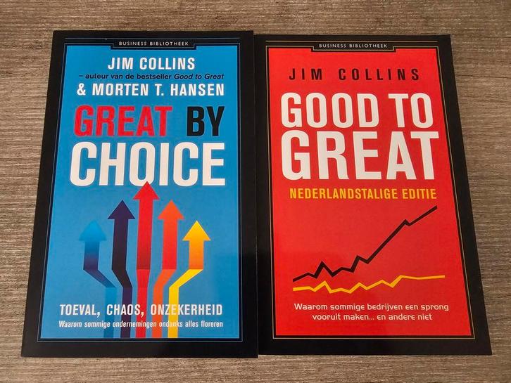 Good to Great & Great by Choice - Jim Collins (2 boeken), Boeken, Economie, Management en Marketing, Gelezen, Management, Ophalen of Verzenden