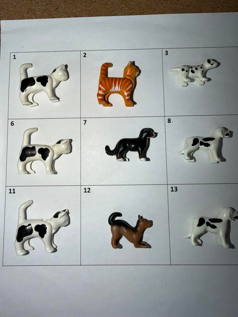 Mrt 714: playmobil: dieren: puppy’s en poezen, Ophalen of Verzenden, Zo goed als nieuw