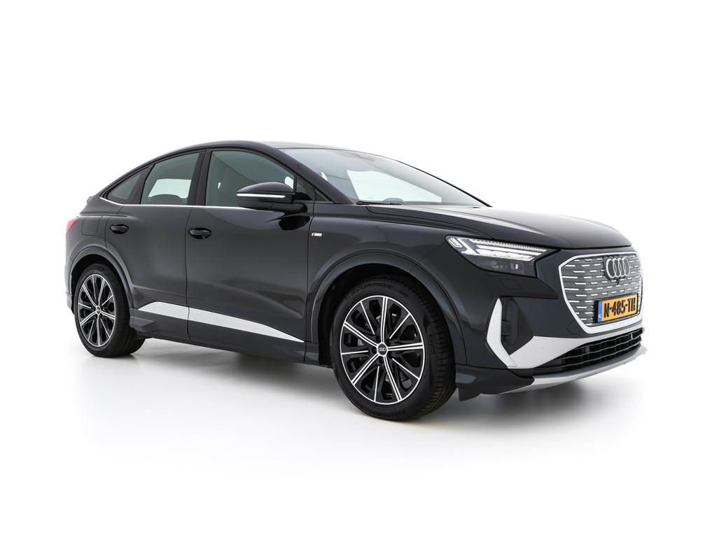 Audi Q4 Sportback e-tron 40 S-Line Edition 77 kWh (3-Fase-11, Auto's, Audi, Automaat, Achterwielaandrijving, Gebruikt, Zwart