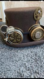 Steampunk hoed en armband, Ophalen of Verzenden, Zo goed als nieuw, Overige