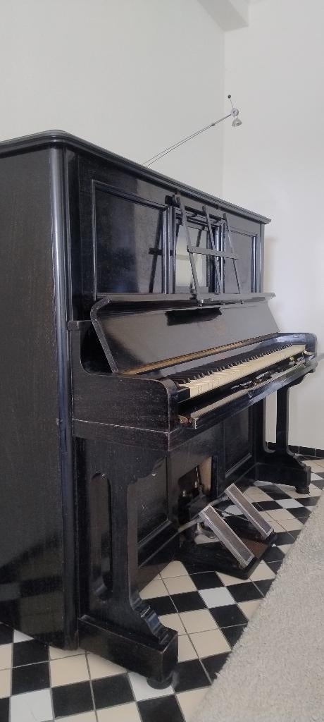 Antieke pianola, Muziek en Instrumenten, Piano's, Gebruikt, Zwart, Ophalen