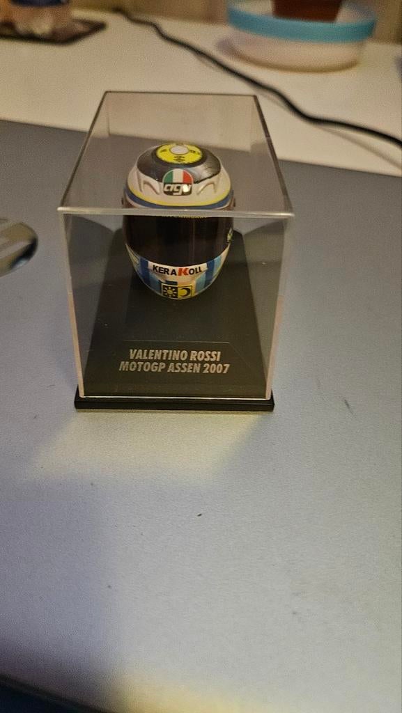Valentino Rossi MotoGP Assen 2007 Miniatuur Helm, Ophalen of Verzenden, Nieuw