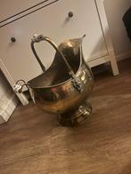 Antieke koperen kolenkit met Delfts blauw handvat, Antiek en Kunst, Antiek | Koper en Brons, Ophalen, Koper