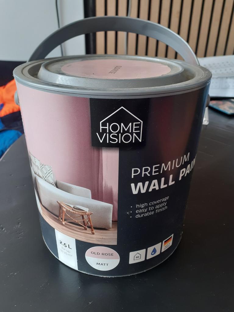 Muurverf, Doe-het-zelf en Verbouw, Verf, Beits en Lak, Ophalen, Nieuw, Roze