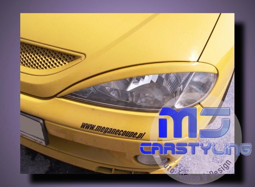 Renault Megane Phase II - Koplampspoilers, Auto diversen, Tuning en Styling, Ophalen of Verzenden, MJ-Carstyling, Info@mj-carstyling.net