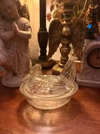 Vinrage glazen kip schaaltje paasversiering, paaseieren, Ophalen