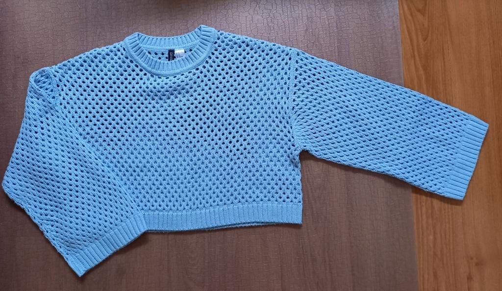 ZGAN!!  Korte H&M trui maat M, Maat 38/40 (M), H&M, Blauw, Ophalen of Verzenden